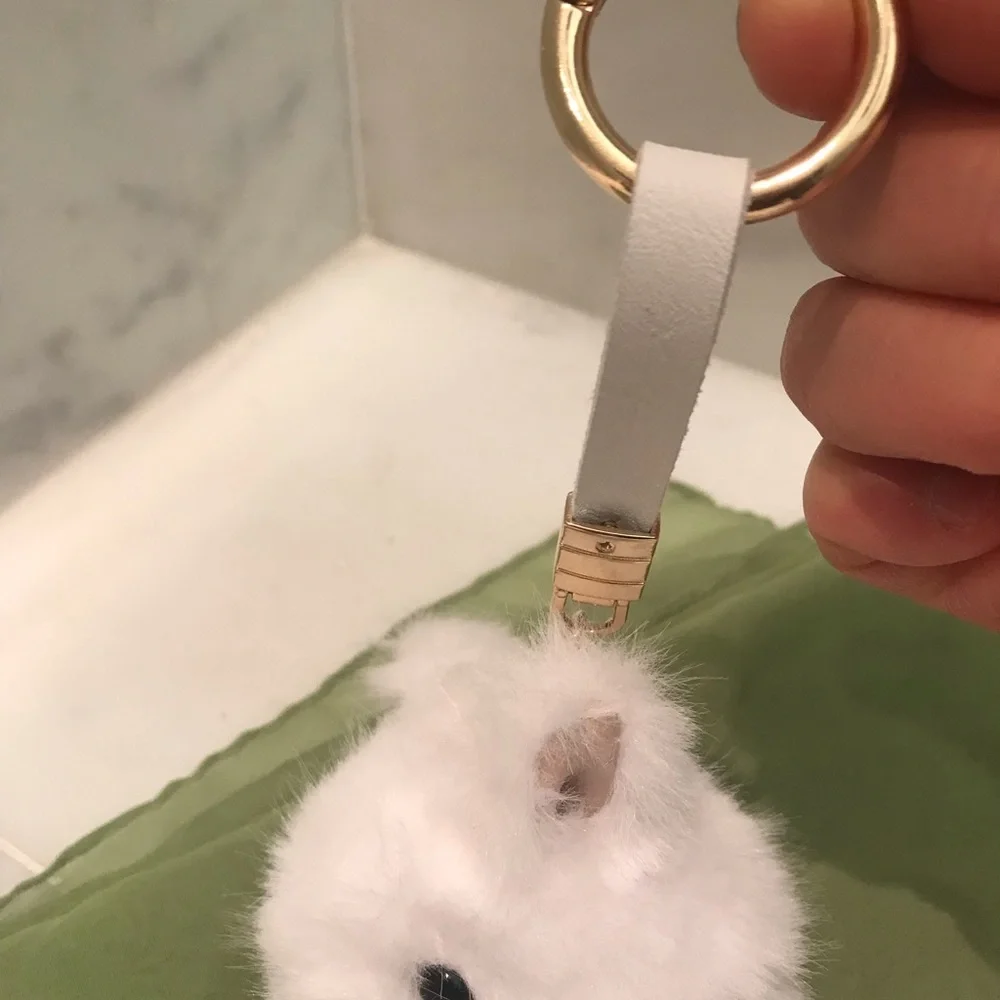 Easter Bunny Keychain Ring